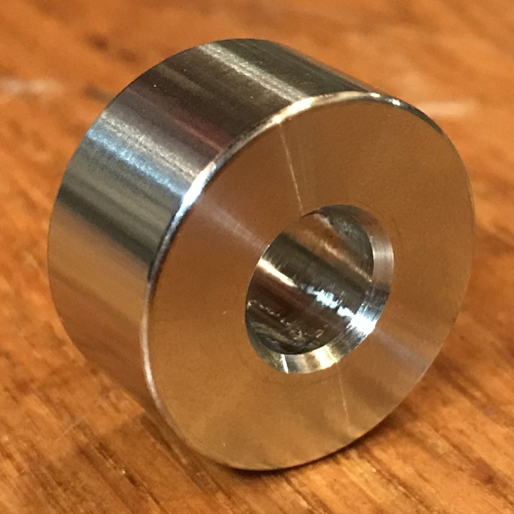 EXTSW 3/8” ID x ( 1 1/8" / 1.115") OD x 1/2” Thick 316 Stainless Spacer