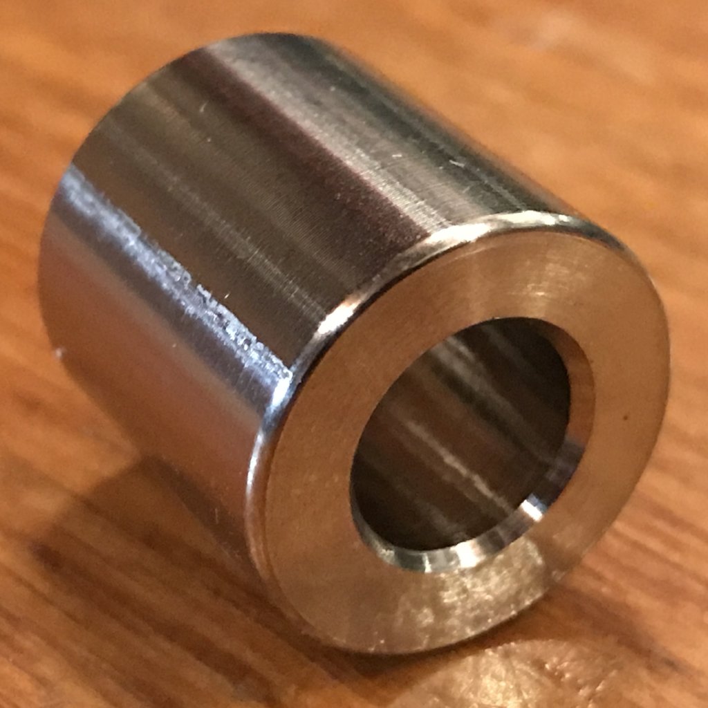 extsw stainless spacer 3/8" ID x 3/4" OD x 3/4" long