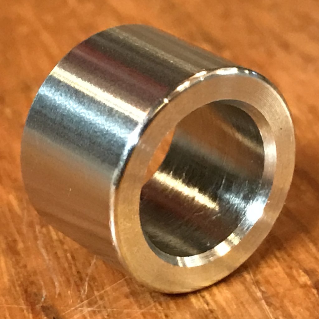 EXTSW 1/2” ID x (3/4”/.740" OD) x 9/16" thick 304 Stainless Spacer