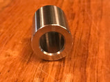 EXTSW  7/16" ID x (3/4”/.740" OD) x 1" thick 304 Stainless Spacer