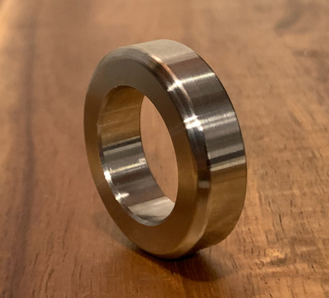 (250 pc) Custom EXTSW .937" ID x ( 1 1/2” / 1.490") OD x 3/8" thick 304 stainless spacers