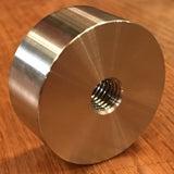 EXTSW 1/2-13 Tapped / Threaded ID x 2" OD x 7/8" Thick 304 Stainless Spacer / Boss