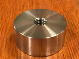 EXTSW 1/2-13 Tapped / Threaded ID x 2" OD x 7/8" Thick 304 Stainless Spacer / Boss