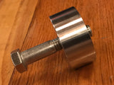 EXTSW 1/2-13 Tapped / Threaded ID x 2" OD x 7/8" Thick 304 Stainless Spacer / Boss