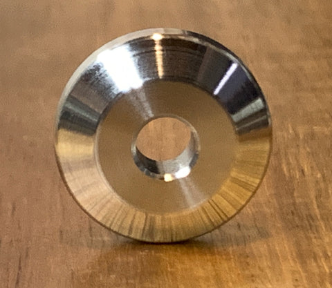EXTSW BEVELED 1/4” ID x 1" (.990") OD x 1/4" Thick 316 Stainless Washer